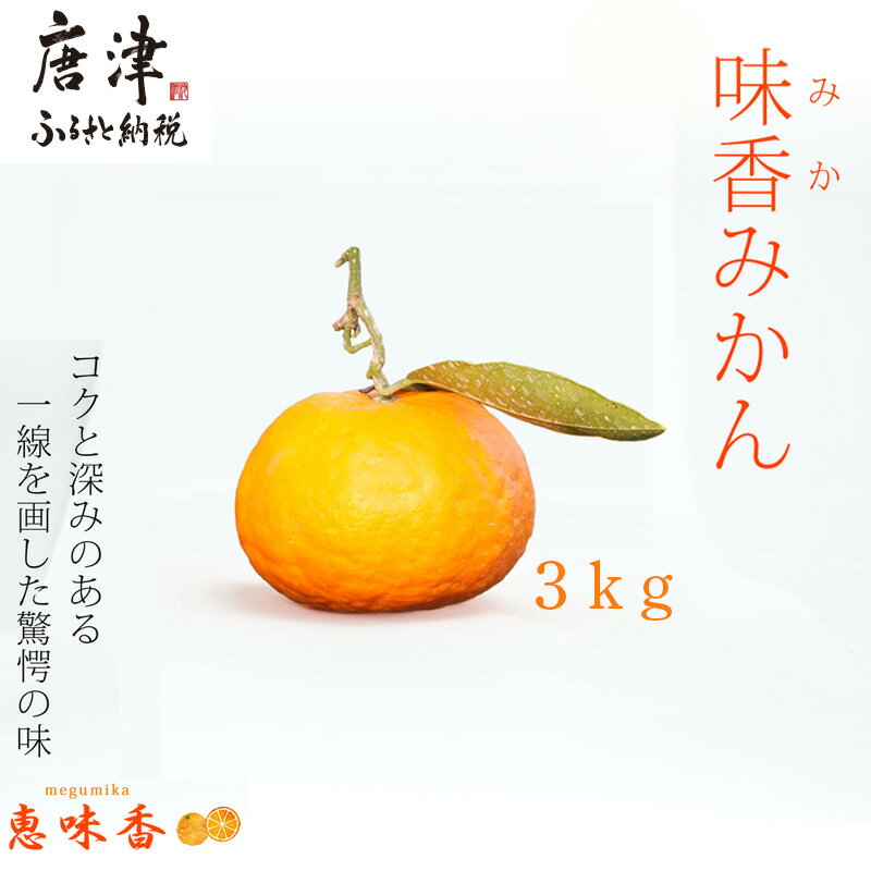 4位! 口コミ数「1件」評価「5」果皮も丸ごとガブッ！味香みかん 3kg 新種のミカン フルーツ 果物 デザート 柑橘