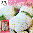 【ふるさと納税】『先行予約』【令和8年2月上旬から4月下旬までにお届け】白い宝石 白いちご 約130g×4P(合計約520g) ご自宅用 いちご イチゴ 苺 贈...