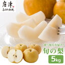 【ふるさと納税】『予約受付』今が食べ頃 特栽 旬の梨5kg【