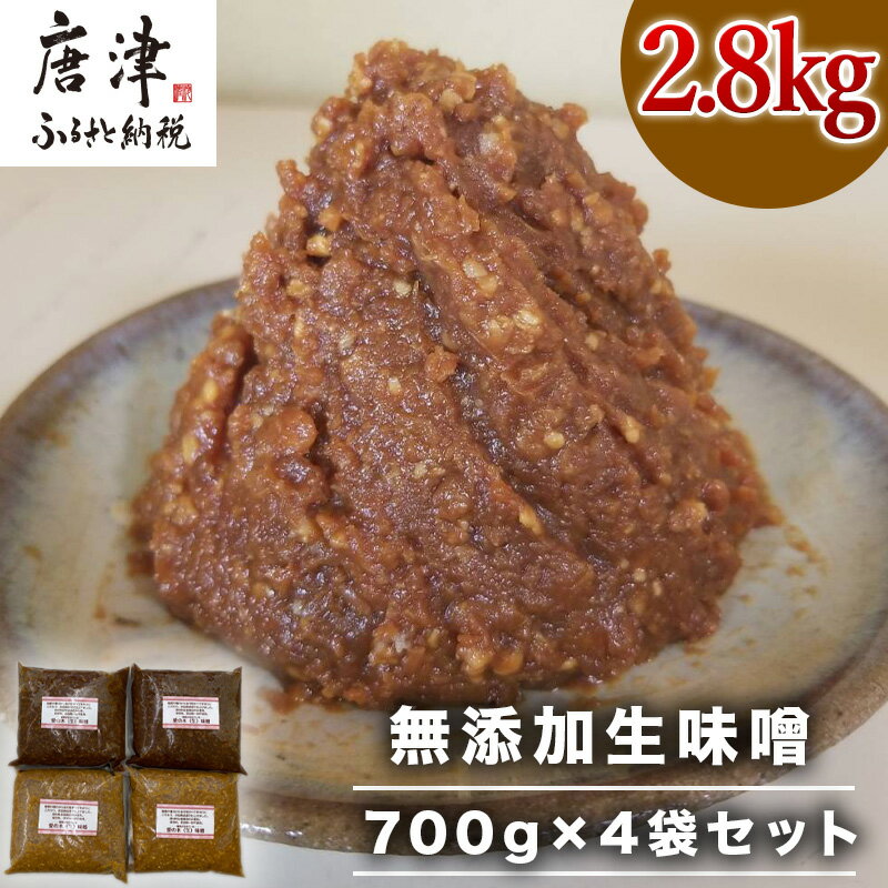 無添加生味噌 700g×4袋セット (合計2.8kg) 愛の木 大豆 「2024年 令和6年」