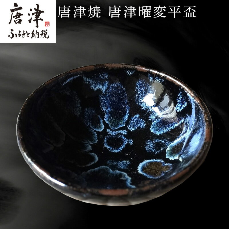 【ふるさと納税】唐津焼 唐津曜変平盃 平盃 さかずき 曜変 曜変天目 酒器 日本酒 ギフト