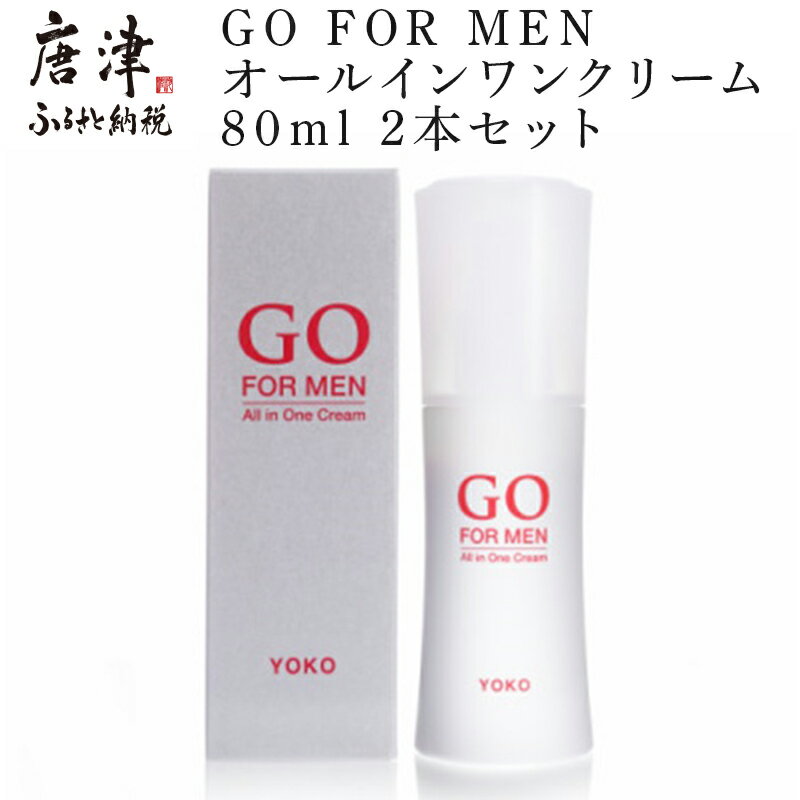 22位! 口コミ数「0件」評価「0」GO FOR MEN オールインワンクリーム 80ml 2本セット 化粧品 スキンケア メンズコスメ 「2024年 令和6年」