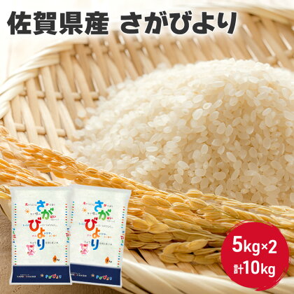 お米 10kg 佐賀県産 さがびより 5kg×2 国産米 精米 白米 ご飯 白飯 佐賀県米 米 コメ こめ　【鳥栖市】　お届け：2024年4月上旬～10月中旬まで