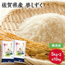 【ふるさと納税】無洗米 10kg 佐賀県産 夢しずく 5kg×2 国産米 精米 ご飯 白飯 佐賀県米 米 コメ こめ　【鳥栖市】　お届け：2024年4月上旬～9月中旬まで