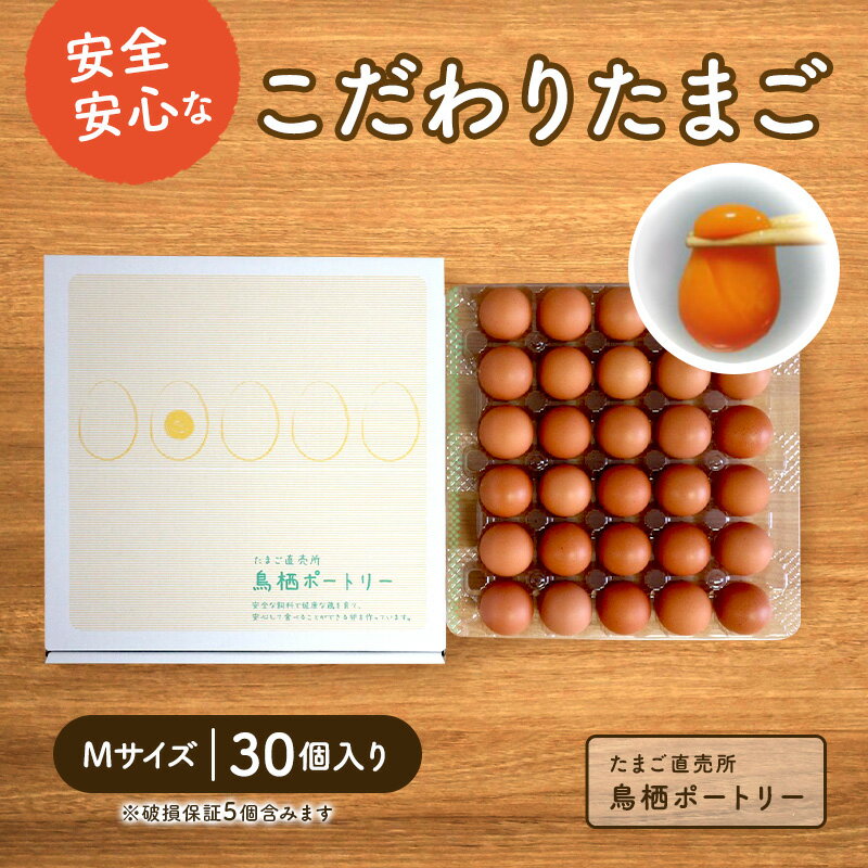 【ふるさと納税】たまご 30個入り Mサイズ ※破損保証5個含む 卵 鶏卵 タマゴ ※配送不可:離島