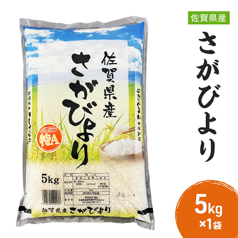 10位! 口コミ数「2件」評価「5」米 5kg 佐賀県 さがびより 5kg×1袋 お米　【鳥栖市】