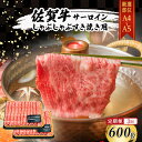 【ふるさと納税】定期便 3ヶ月 佐賀牛 艶さし! 厳選部位 【A4~A5】 サーロイン しゃぶしゃぶ すき焼き用 600g (300g×2p) 肉 お肉 牛肉 和牛 牛 3回 お楽しみ ※配送不可:離島