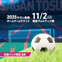 【ふるさと納税】チケット 2025サガン鳥栖ホームゲームチケット(A席バック指定 6枚) 11/2(日) 徳島ヴォルティス戦 サッカー 観戦 観戦チケット イベント 鳥栖市 サガン鳥栖 お届け:2025年10月上旬~10月中旬(4)
