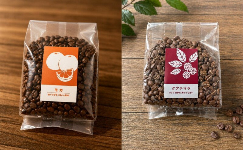 【ふるさと納税】【厳選2種の3ヶ月定期便】芳醇なフルーティー飲み比べセット・自家焙煎コーヒー（豆）(グァテマラ221g、モカ285g) 珈琲