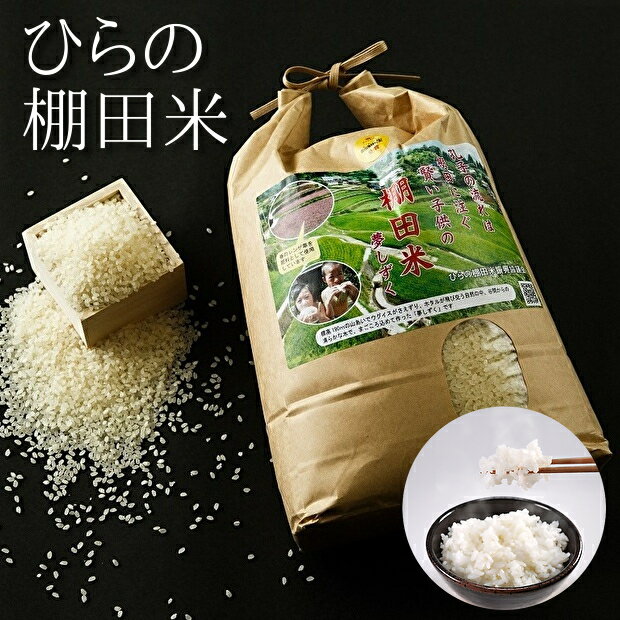 【ふるさと納税】棚田米 令和5年産 ひらの 棚田米 夢しずく 精米 白米 4.5kg×2袋 9kg で 10000 円 自然豊かな 佐賀県 多久市 標高190mの 棚田 で大切に育てられた お米 です コシヒカリ 同様の甘み で モチモチ 食感 b-247