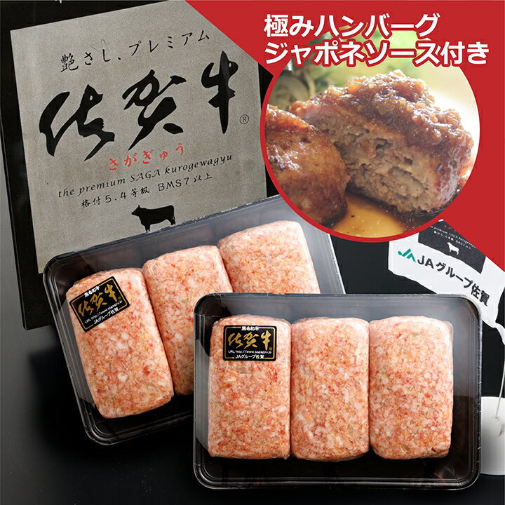 佐賀牛を贅沢に使用 老舗の極みハンバーグ 150g×6個 自家製ジャポネソースセット 溢れ出る肉汁が人気 佐賀県産 国産 佐賀牛 黒毛和牛 和牛 肉 お肉 牛肉 極肉かわの ハンバーグ 10000 10000円 b-138