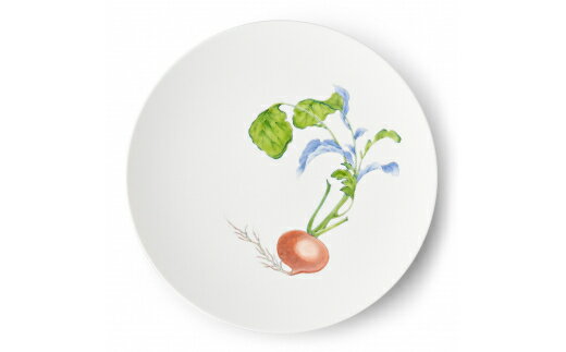 Red turnip φ29cm Plate