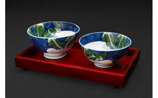 蕪絵お茶碗(大1つ・小1つ)