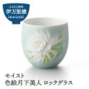 【ふるさと納税】【伊万里焼】モイスト 色絵月下美人 ロックグラス 028-H1185
