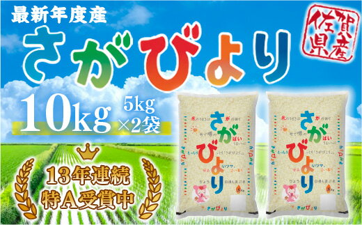 「令和5年産」さがびより 10kg (5kg×2袋) B603