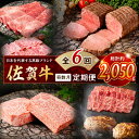 【ふるさと納税】【発送月固定 定期便】肉の定期便! 厳選 佐賀牛 隔月お届け(奇数月)全6回 J1169
