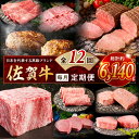 【ふるさと納税】【発送月固定 定期便】肉の定期便! 特選佐賀牛 毎月月替わりでお届け 全12回 J1172