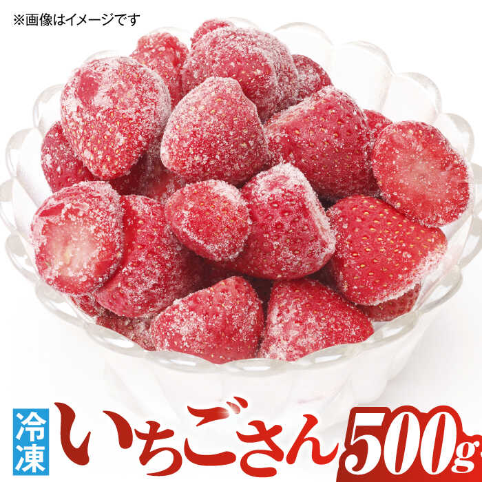 【ふるさと納税】冷凍いちご いちごさん 500g /愛まんて