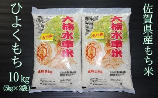 【ふるさと納税】TKC4-R001 【令和3年度産】大楠水車米もち米(10kg)