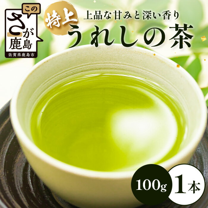 【ギフトにおすすめ】 佐賀県産 特上うれしの茶 100g×1本 レターパック配送 美味しいお茶を贈り物に ご自宅用にもおススメ A-182 嬉野茶 緑茶 日本茶 リーフ 茶葉