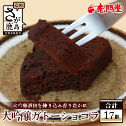 【ふるさと納税】【赤門堂の焼菓子】大吟醸ガトーショコラ【17 個入り】お菓子 郷土菓子 ご当地スイーツ 焼き菓子 焼菓子 贈物 プレゼント ギフト 贈り物 お土産 おやつ B-645