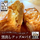 【ふるさと納税】窯出し アップルパイ 10個入り 焼き菓子 洋菓子 お菓子 リンゴ 林檎 りんご 個包装 冷凍 ひのでや ご当地 佐賀県 鹿島市 送料無料 B-477