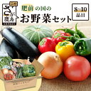 【ふるさと納税】【野菜ソムリエ選定】【お届け曜日・時間帯指定可能】肥前の国のお野菜詰め合わせ セット 8〜10品目 (定番野菜8品目程度、季節野菜2品目程度) ...