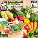 【ふるさと納税】【定期便】肥前の国 野菜 定期便 6回 6ヶ月 定番 8品目 季節の野菜 2品目 計 ...