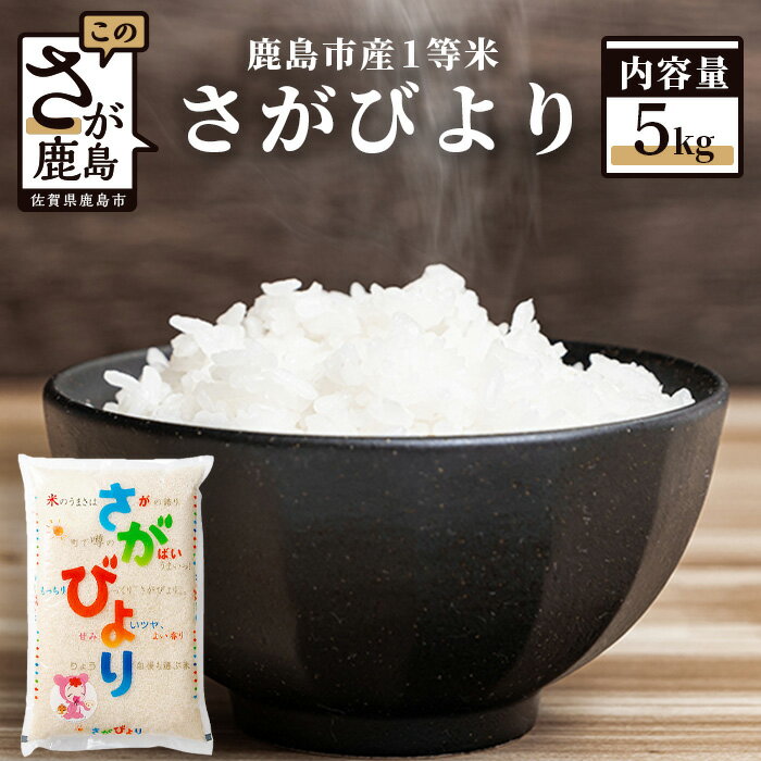 【ふるさと納税】1等米 さがびより 令和5年産 佐賀県 鹿島産 白米 5kg お米 九州 米 精米 国産 九州産 鹿島市 送料無料 B-352