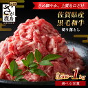 【ふるさと納税】内容量・配送月を選べる 佐賀県産 黒毛和牛 切り落とし 500g or 500g×2(合計1kg) B-862 牛肉 お肉 すき焼き すきやき ...