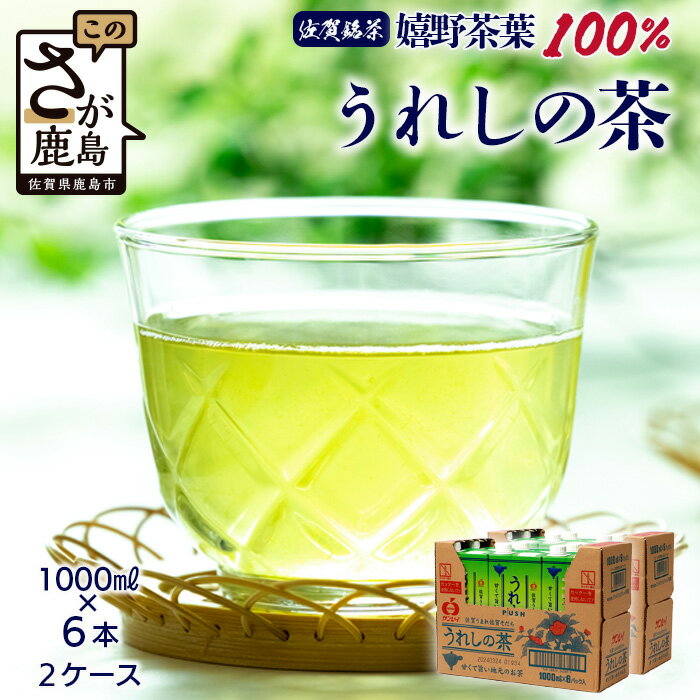 1位! 口コミ数「0件」評価「0」うれしの茶【1,000ml×6本入】×2ケース(嬉野茶葉 100%) 佐賀銘茶 緑茶 紙パック 大型容器 カテキン アミノ酸 ビタミン 佐賀･･･ 