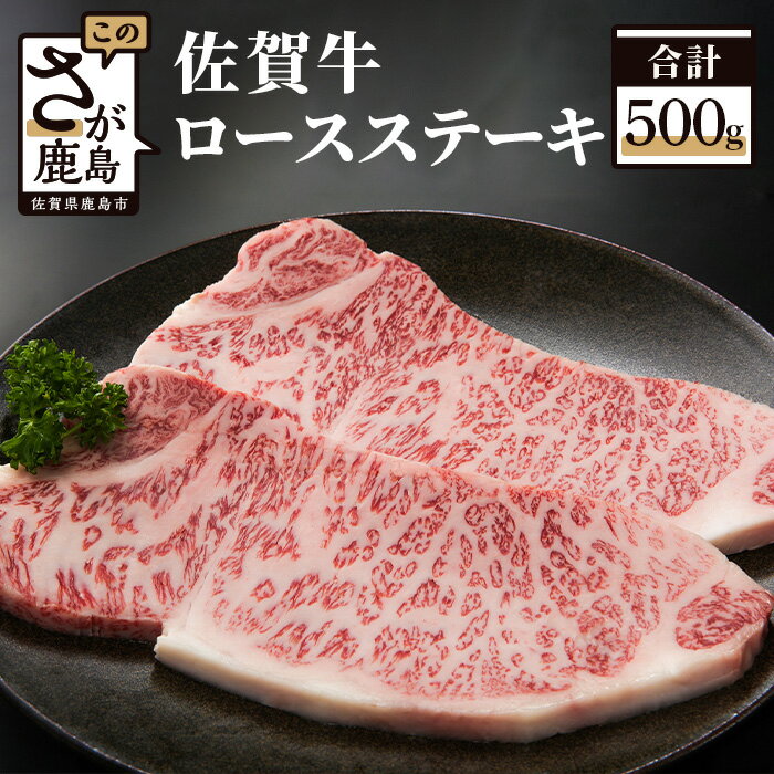 佐賀牛 ロースステーキ 250g×2枚 合計500g 和牛 佐賀 牛肉 佐賀県 鹿島市 冷凍 送料無料