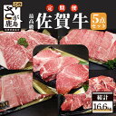 【ふるさと納税】【定期便】最高級 ブランド牛 佐賀牛 尽くし 5点 セット 年4回発送 総計16.6kg | ふるさと納税 佐賀牛 定期 ステーキ ブランド牛 ...