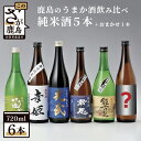 【ふるさと納税】鹿島のうまか酒 純米酒5本 おまかせ 1本 セット 純米酒 720ml×6本 詰め合わせ お酒 酒 アルコール 九州 日本酒 飲み比..