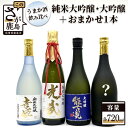 【ふるさと納税】鹿島うまか酒飲み比べ 純米大吟醸・大吟醸 3本 おまかせ1本 セット 720ml 4本 日本酒 お酒 酒 アルコール 詰め合わせ 純米大吟醸 大吟醸 能古見 佐賀県 鹿島市 冷蔵 送料無料 …