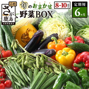 【ふるさと納税】【定期便】 野菜 定期便 旬の おまかせ 野菜 BOX 6回 8~10品目 | ふるさと納税 野菜 定期便 定期 やさい 野菜 セット 詰め合わせ 旬 新鮮 産地直送 大容量 ふるさと 佐賀県 鹿島市 人気 送料無料 E-72