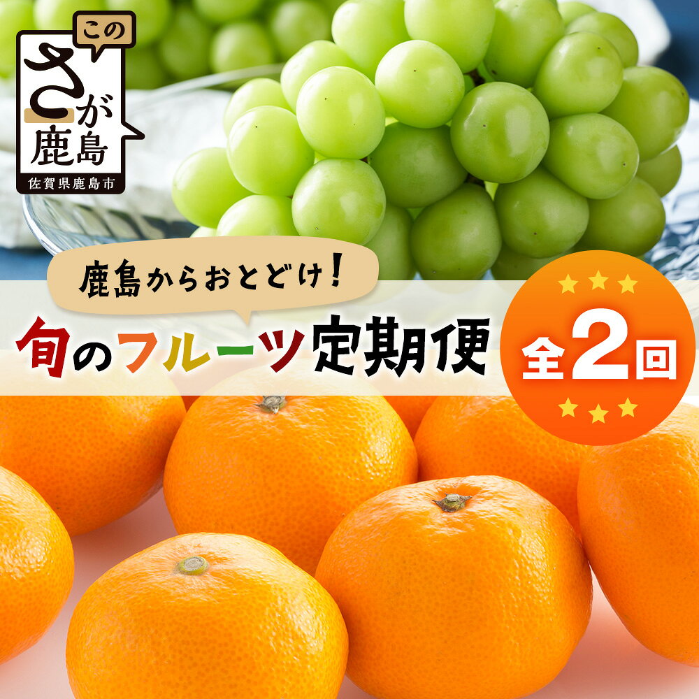 【ふるさと納税】【定期便 2回】鹿島からお届けフルーツ定期便 シャインマスカット2kg・佐賀美人(みかん)5kg｜ ふるさと納税 フルーツ 果物 定期便 定期 佐賀美人 シャインマスカット くだもの バラエティ セット 佐賀県 鹿島市 送料無料 人気　D-272のサムネイル