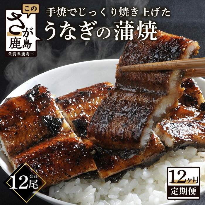 【ふるさと納税】うなぎの蒲焼 1尾 180〜200g 大型サイズ 12か月 定期便 12回 毎月 うなぎ 鰻 ウナギ 蒲焼き タレ付き 密封パック入り 佐賀県 鹿島市 佐賀 グルメ 冷蔵 送料無料 P-5