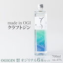 5位! 口コミ数「0件」評価「0」 天山名水でつくる 小城の クラフトジン OGIGIN想オリジナル700ml X 6本セット 酒 グラス ソーダ 地酒 蔵元直送 お酒 アル･･･ 