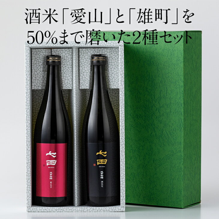 【ふるさと納税】 七田 純米 吟醸 50酒米違い 飲み比べセット(720ml X 2本) 天山酒造 日本酒 送料無料 日本酒 吟醸 飲み比べ ml 地酒 蔵元直送 お酒 アルコール お祝い 人気 ランキング 高評価 【B180-003】