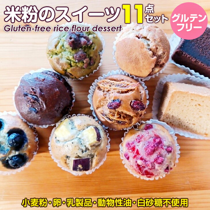 【ふるさと納税】 小麦粉 不使用 米粉 のスイーツ 11点セット(NEW07-11) 送料無料 グルテンフリー ヴィーガン 小麦粉 卵 乳製品 動物性油 砂糖不...