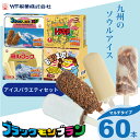 【ふるさと納税】 竹下製菓 アイス バラエティ 8箱(計60本) ブラックモンブラン ミルクック アイスクリーム スイーツ お菓子 バニラ チョコ クランチ 佐...