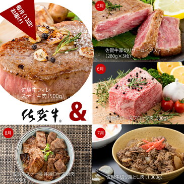 【ふるさと納税】【定期便】 (12ヶ月連続お届け) 佐賀牛 多彩なお肉料理セット