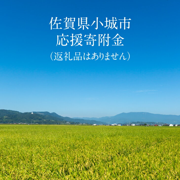 【ふるさと納税】【佐賀県小城市応援寄附金】返礼品はありません(1,000円単位でご寄附いただけます)