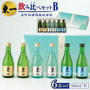 【ふるさと納税】東一 飲み比べセットB 東一 山田錦純米酒・冷酒・生酒 300ml 6本 酒 お酒 日本酒 地酒 銘酒 東一 五町田酒造 佐賀県嬉野市/嬉野酒店 [NBQ010]