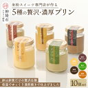 【ふるさと納税】グルテンフリー専門店のつくる「5種の贅沢・濃厚プリン」10個入り【グルテンフリー 保存料不使用 プリン カスタードプリン 洋菓子 お菓子 スイーツ デザート おやつ】(H053303)