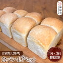 【ふるさと納税】【定期便3回】自家製天然酵母の食パン 4斤【パンと器のコネル】(H094126)