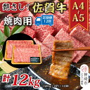 【ふるさと納税】【12か月定期便】艶さし!【A4〜A5】佐賀牛焼肉用 1kg(500g×2P)×12回【肉 牛肉 ブランド牛 黒毛和牛 ふるさと納税】(H112...