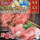 【ふるさと納税】【12か月定期便】【厳選部位】【A4~A5】佐賀牛サーロインしゃぶしゃぶすき焼き用 500g×12回【肉 牛肉 ブランド牛 黒毛和牛 お祝い ご褒美 ふるさと納税】(H112204)
