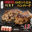 【ふるさと納税】佐賀牛がばいうまかハンバーグ(150g×12個)【佐賀県産 国産 佐賀牛 肉 お肉 牛肉 豚肉 冷凍 無添加】(H118105)